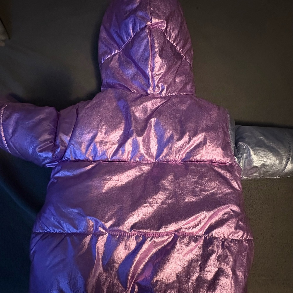 GAP Baby Cream and Purple Jacket - Picture 2 of 3
